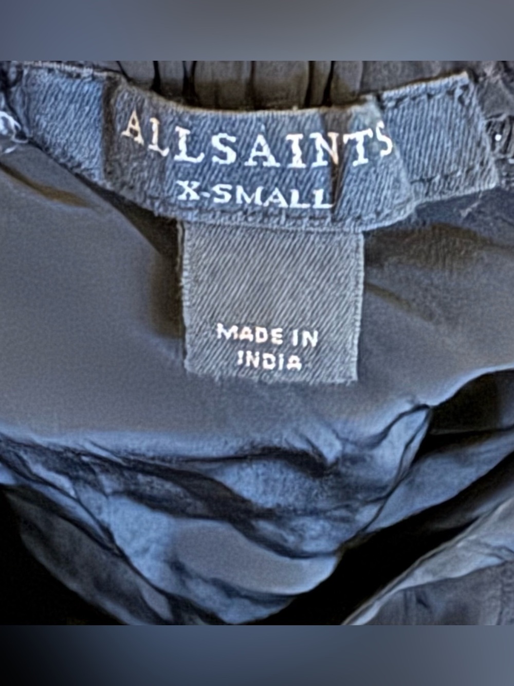 ALLSAINTS| HEZZY WIDE LEG PLEATED TROUSER| Womens Size XS| Black - Picture 5 of 6